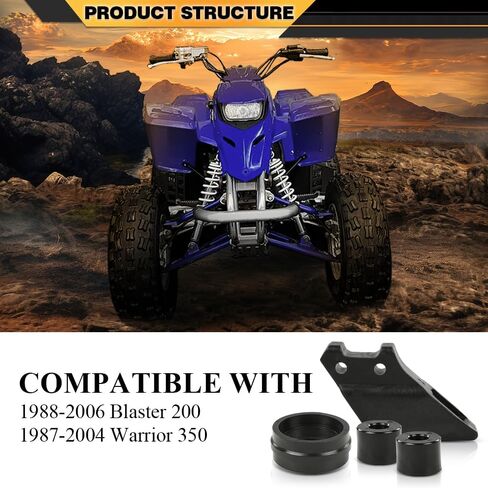 Chain Roller & Guide Complete Kit Compatible with Yamaha Blaster 200 YFS200 1988-2006, Fit Yamaha Warrior 350 YFM350 1987-2004 Black in Saudi Arabia