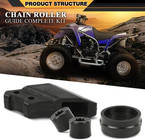 Chain Roller & Guide Complete Kit Compatible with Yamaha Blaster 200 YFS200 1988-2006, Fit Yamaha Warrior 350 YFM350 1987-2004 Black in Saudi Arabia
