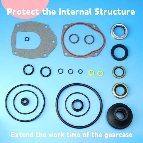 816575A3 Lower Gearcase Seal Kit with Base Compatible with Mercruiser Alpha One Gen 2 Sterndrives, Replace 26-816575A3 18-2646-1 26-816575A1 87511 in Kuwait