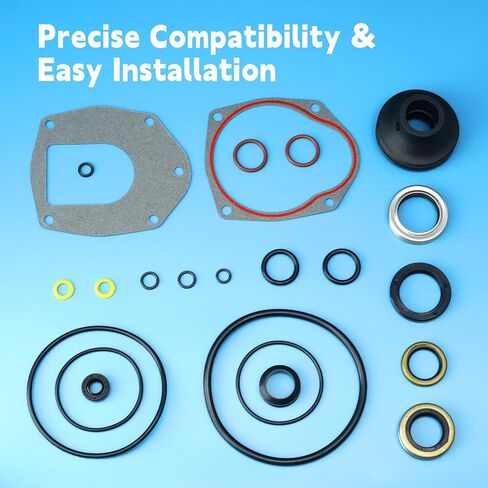 816575A3 Lower Gearcase Seal Kit with Base Compatible with Mercruiser Alpha One Gen 2 Sterndrives, Replace 26-816575A3 18-2646-1 26-816575A1 87511 in Kuwait