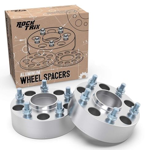 RockTrix 2pcs 1.5 inch Hubcentric 5x4.5 Wheel Spacers (71.5mm bore, 1/2x20 Studs) Compatible with Jeep Cherokee XJ Grand Cherokee ZJ Wrangler YJ TJ Liberty KJ KK (38mm 5x114.3) in Kuwait