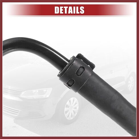 Coolant Radiator Reservoir Tank Overflow Hose Fit for Ford Fiesta S SE 1.6L 2011-2019 No.8V2Z-8B081-B/8V2Z-8B081-A - Pack of 1 Replace Parts in Saudi Arabia