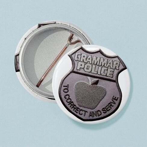 دبوس أزرار صغير مستدير مقاس 1 بوصة من CafePress Grammar Police in Saudi Arabia