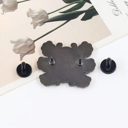 Creepy Green Eye Flower Enamel Pin - Gothic Horror & Surreal Art Brooch for Backpacks, Jackets, Hats, and Bags - Gift for Dark Art, Horror, and Weirdcore Fans in Kuwait