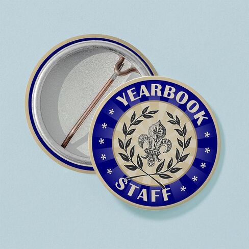دبوس أزرار صغير مستدير مقاس 1 بوصة من CafePress Yearbook Staff in Saudi Arabia