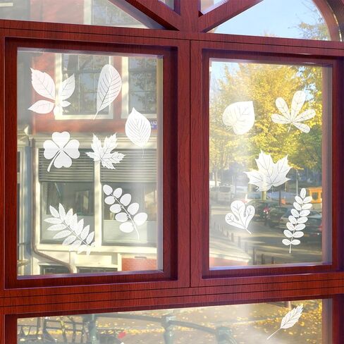 26 Pcs Window Decals to Prevent Bird Strikes, Anti-Collision Window Stickers for Bird Strikes, Reusable Clings for Birds Windows Deterrent in Kuwait