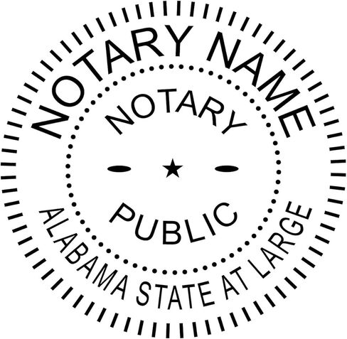 Alabama Notary Seal Embosser | Premium (Pink) in Saudi Arabia