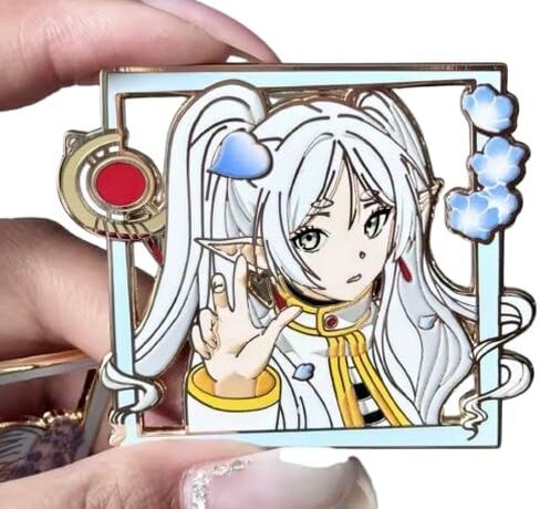 Pinstant Frieren Beyond Journey's End Anime Manga Himmel 2.5" Enamel Pin Badge in Saudi Arabia