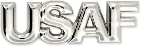 PinMart’s Officially Licensed US Air Force Letter Lapel Pins – USAF Flag, USAF Emblem, & Air Force Insignia Military Pins – Perfect Veterans Day Gifts for Men and Women with Secure Clutch Back in Saudi Arabia