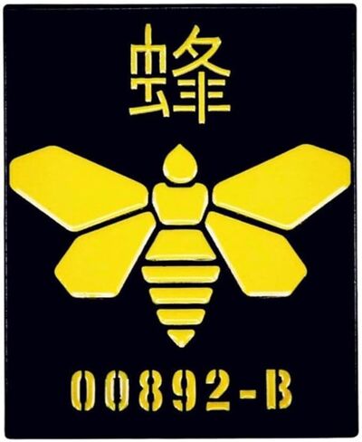 Breaking Bad Golden Moth Chemical Bee 00892-B TV Show Symbol Logo Fring 1.25" Enamel Pin Badge in Saudi Arabia