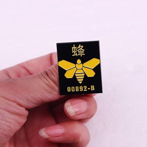 Breaking Bad Golden Moth Chemical Bee 00892-B TV Show Symbol Logo Fring 1.25" Enamel Pin Badge in Saudi Arabia