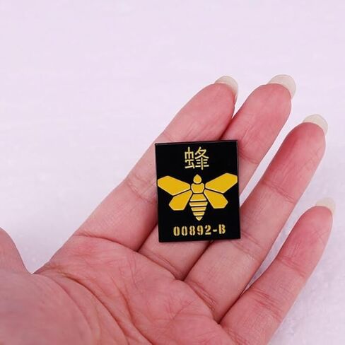 Breaking Bad Golden Moth Chemical Bee 00892-B TV Show Symbol Logo Fring 1.25" Enamel Pin Badge in Saudi Arabia