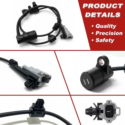 مستشعر سرعة عجلة ABS قطعة واحدة: خلفي يمين متوافق مع Toyota 1996-2002 4Runner V6 3.4L L4 2.7L, 1998-2000 Tacoma V6 3.4L L4 2.4L L4 2.7L in Kuwait