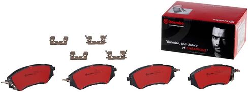مجموعة وسادات الفرامل القرصية الأمامية من السيراميك الفاخر Brembo P78017N SUBARU OE # 26296AJ001 in Saudi Arabia