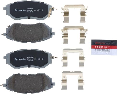 مجموعة وسادات الفرامل القرصية الأمامية من السيراميك الفاخر Brembo P78017N SUBARU OE # 26296AJ001 in Saudi Arabia