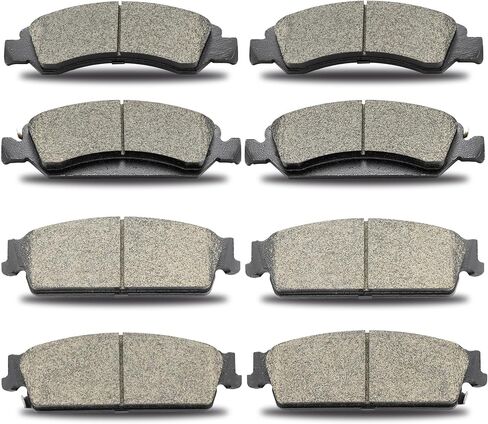 D1363 D1194 Front Rear Ceramic Brake Pads Kit Compatible with 2008-2014 Cadillac Escalade/ESV/EXT,For Chevrolet Avalanche/Silverado 1500/Suburban 1500/Tahoe,For GMC Sierra 1500/Yukon/Yukon XL 1500 in Kuwait