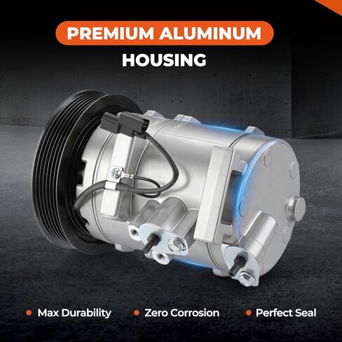 ضاغط تيار متردد من GEARLAST للسيارة، طقم ضاغط تيار متردد متوافق مع Honda Accord 2008-2015 Crosstour 2012-2015 Acura RDX V6 2013-2015 TL V6 2009-2014 TSX V6 2010-2014 يستبدل 10SR15C in Kuwait