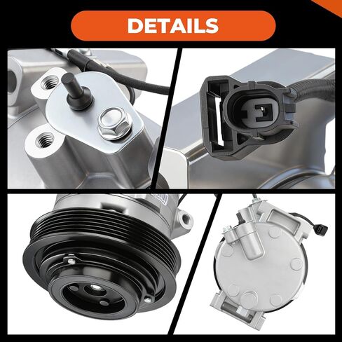 ضاغط تيار متردد من GEARLAST للسيارة، طقم ضاغط تيار متردد متوافق مع Honda Accord 2008-2015 Crosstour 2012-2015 Acura RDX V6 2013-2015 TL V6 2009-2014 TSX V6 2010-2014 يستبدل 10SR15C in Kuwait