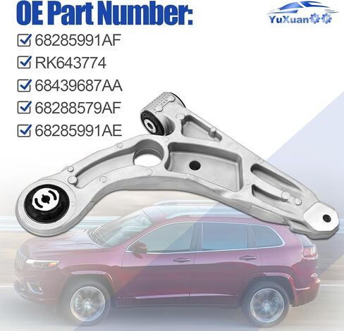 68285991AF RK643774 Front Left Lower Suspension Control Arm Fits for Jeep Cherokee 2019 2.4L 2.0L 3.2L Driver Side in Kuwait