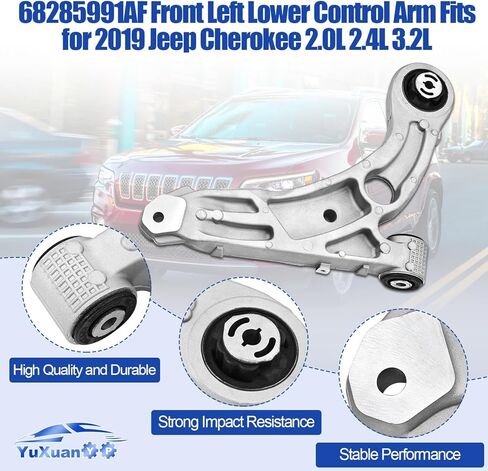 68285991AF RK643774 Front Left Lower Suspension Control Arm Fits for Jeep Cherokee 2019 2.4L 2.0L 3.2L Driver Side in Kuwait