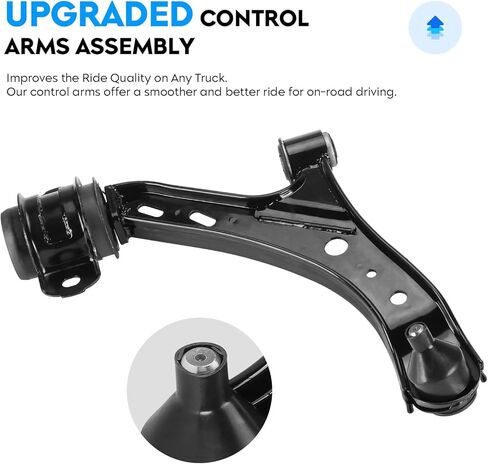 Front Lower Control Arms w/Ball Joint + Sway Bars + Tie Rods for Ford Mustang 2005-2010 Suspension Kit K80727 K80726 K80899 EV80804 ES80805 8pc Set in Saudi Arabia