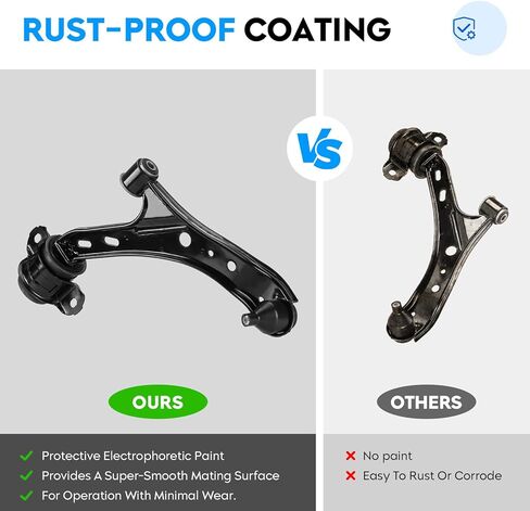 Front Lower Control Arms w/Ball Joint + Sway Bars + Tie Rods for Ford Mustang 2005-2010 Suspension Kit K80727 K80726 K80899 EV80804 ES80805 8pc Set in Saudi Arabia