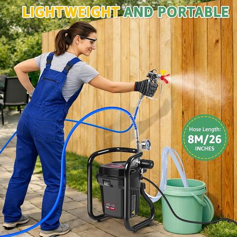 XDOVET Paint Sprayer 3 Pcs Set, HVLP Spray Gun for House Painting Walls, Furniture, Cabinets, Cars, Undercoating, 1.0/1.4/1.7mm with Pressure Gauge in Kuwait