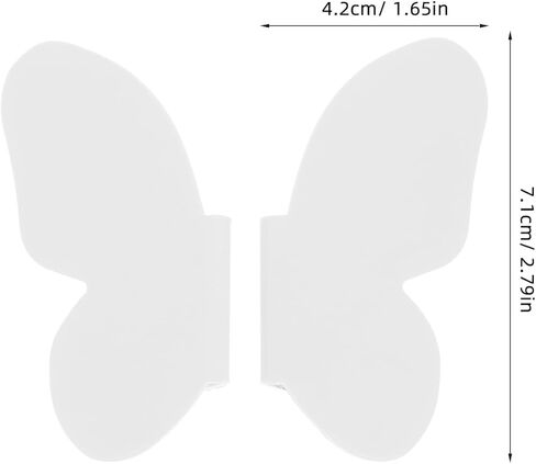 Butterfly Cabinet Door Handles and Drawer Pulls Metal Furniture Knobs White for ’ Room Cabinets and Dressers, 1 Pair in Saudi Arabia