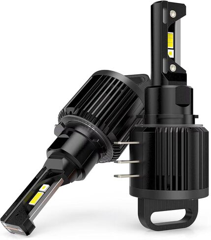 H15 LED Bulbs Daytime Running Light, Fog Lamp, 30000Lm 120W 6500K Cool White, Built-in Thermally Conductive Copper Tube and Fan, Direct Replacement, Plug and Play, 64176 12580 PGJ23T1 in Kuwait