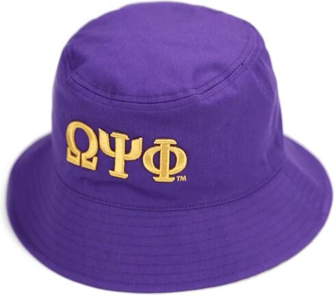 Big Boy Omega Psi/Ψ Phi Divine 9 S145 Reversible Mens Bucket Hat [Purple/Old Gold] - ID#62609 in Kuwait