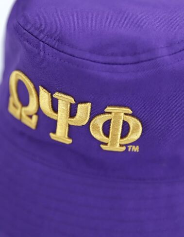 Big Boy Omega Psi/Ψ Phi Divine 9 S145 Reversible Mens Bucket Hat [Purple/Old Gold] - ID#62609 in Kuwait