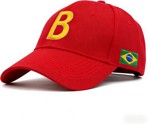 Brazil Flag Baseball Caps Men Women Spring Summer Letters Embroidered Classic Adjustable Hat in Saudi Arabia