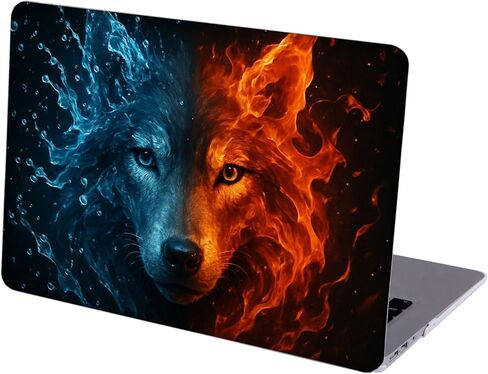 متوافق مع جهاز MacBook Pro مقاس 13 بوصة، حافظة صلبة مع غطاء لوحة مفاتيح وواقي شاشة (M1 A2338 A2289 A2251 A2159 A1989 A1706 A1708، إصدار 2016-2020) - Wolf MC21164 in Kuwait