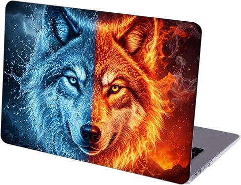 متوافق مع جهاز MacBook Pro مقاس 13 بوصة، حافظة صلبة مع غطاء لوحة مفاتيح وواقي شاشة (M1 A2338 A2289 A2251 A2159 A1989 A1706 A1708، إصدار 2016-2020) - Wolf MC21164 in Kuwait