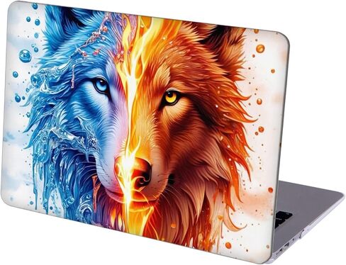 متوافق مع جهاز MacBook Pro مقاس 13 بوصة، حافظة صلبة مع غطاء لوحة مفاتيح وواقي شاشة (M1 A2338 A2289 A2251 A2159 A1989 A1706 A1708، إصدار 2016-2020) - Wolf MC21164 in Kuwait