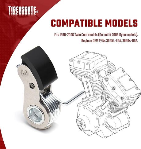 Twin Cam Chain Tensioner for 1999-2006 Harley Touring Softail Dyna Models, Black in Saudi Arabia