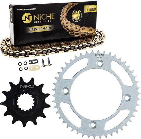 NICHE Drive Sprocket Chain Combo for KTM 85 17/14 SX Front 13 Rear 46 Tooth 428 Standard 124 Links in Saudi Arabia