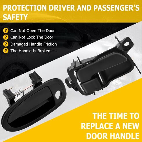 OCPTY Door Handles Exterior Interior Driver Passenger Side Replacement fit 1997-1999 Avalon Outside Inside Door Handle(8pcs) in Saudi Arabia