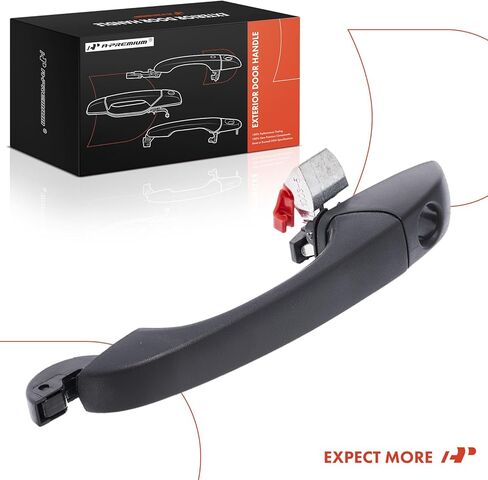 A-Premium Front Left Driver Side Exterior Door Handle with Keyhole Compatible with Jeep Compass 2007-2017, MK Series Patriot 2007-2017 & Dodge Caliber 2007-2012, Textured Black, Replace# 5074189AD in Saudi Arabia