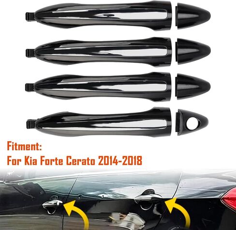 4Pcs Exterior Door Handle Set Fit for Kia Forte 2014-2018 in Saudi Arabia