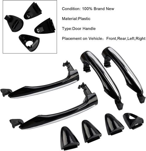 4Pcs Exterior Door Handle Set Fit for Kia Forte 2014-2018 in Saudi Arabia