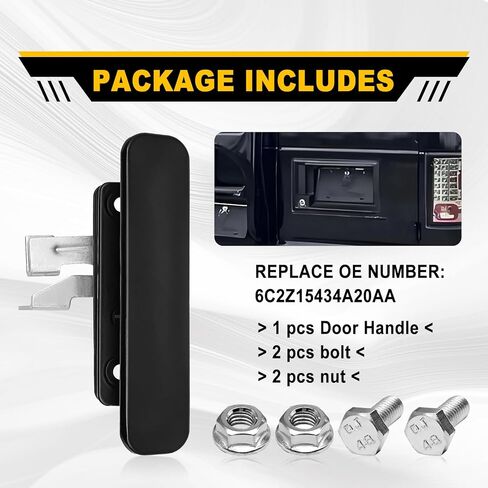 Upgraded Full Metal Rear Cargo Door Handle for Ford E-Series Vans (2003-2014) - Durable Replacement for OEM 9C2Z-15434A20-AB, 8C2Z-15434A20-AB - Right Passenger Side in Kuwait