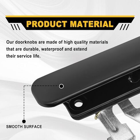 Upgraded Full Metal Rear Cargo Door Handle for Ford E-Series Vans (2003-2014) - Durable Replacement for OEM 9C2Z-15434A20-AB, 8C2Z-15434A20-AB - Right Passenger Side in Kuwait