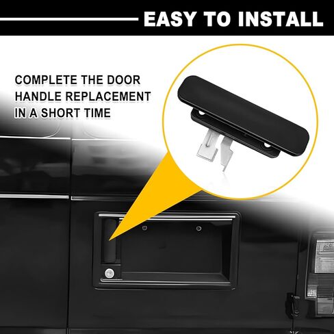 Upgraded Full Metal Rear Cargo Door Handle for Ford E-Series Vans (2003-2014) - Durable Replacement for OEM 9C2Z-15434A20-AB, 8C2Z-15434A20-AB - Right Passenger Side in Kuwait