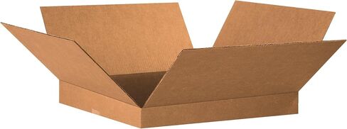 PARTNERS BRAND 20x20x2 Flat Corrugated Boxes, Flat, 20L x 20W x 2H, Pack of 20 | Shipping, Packaging, Moving, Storage Box for Home or Business, Strong Wholesale Bulk Boxes in Saudi Arabia