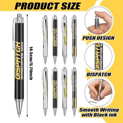 24 Set 911 Dispatcher Gift Bulk Yellow Flag Ballpoint Pen Keychain Thank You Card Appreciation Accessories for 911 Dispatcher Birthday Gifts in Saudi Arabia