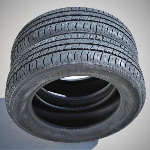 مجموعة من 4 (أربعة) إطارات أتلاندر AX-77 لجميع المواسم لسيارات الركاب -175/65R15 175/65/15 175/65-15 نطاق تحميل 84H SL 4-Ply BSW جدار جانبي أسود UTQG 560AA in Kuwait