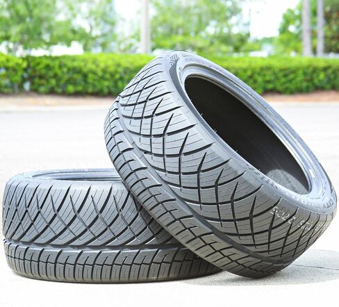 مجموعة من 4 (أربعة) إطارات Landspider City Sport Truck/SUV عالية الأداء لجميع المواسم - 255/55R18 255/55/18 255/55-18 109V نطاق التحميل XL 4-Ply BSW جدار جانبي أسود UTQG 240AA in Saudi Arabia