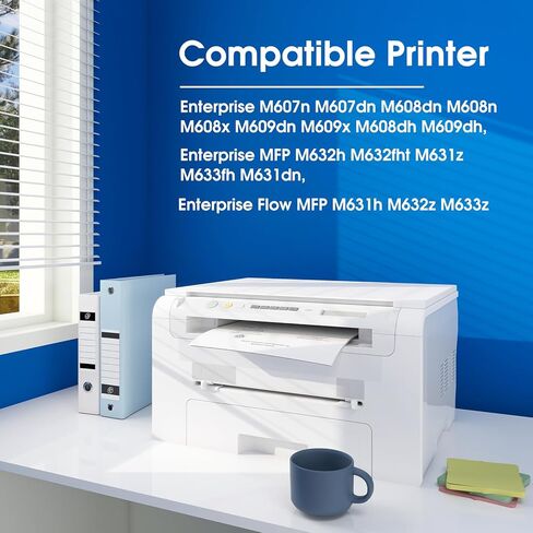 37A Toner Cartridge M607n CF237 Compatible for HP CF237A CF237X 37X Work for HP Enterprise M607n M608dn M609 M608n M607dn M608x M609x Enterprise MFP M632 M631 M631h M633fh Printer (Black, 1-Pack) in Kuwait