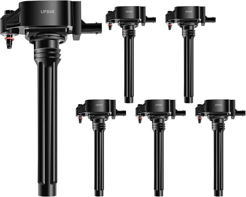 UF648 Set of 6 Ignition Coils Pack Compatible with Chrysler 200/300 Town & Country,for Dodge Avenger Challenger Charger Durango,for Jeep Cherokee Wrangler JK Coils Pack in Saudi Arabia